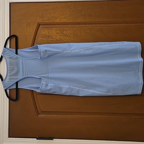 J Crew Active CloudStretch half-zip dress Blue Mist Size Medium - Picture 3 of 6